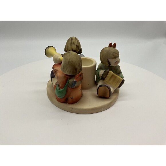 Hummel Figurine Herald Angels Candlestick Holder TMK2 Full Bee Goebel Germany - Picture 12 of 16